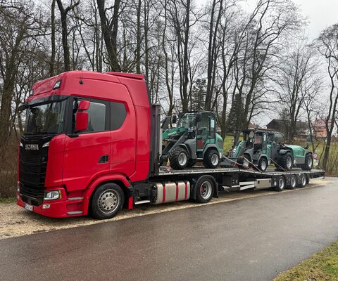 Baumaschinen Transport